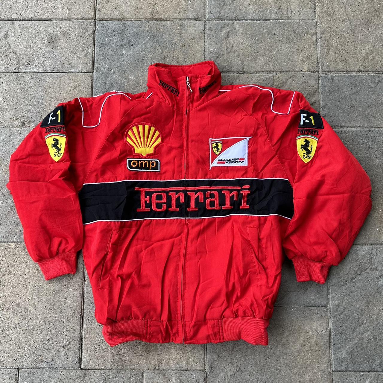 New Ferrari F1 Race Jacket Mens Size M Quilted Lined... - Depop