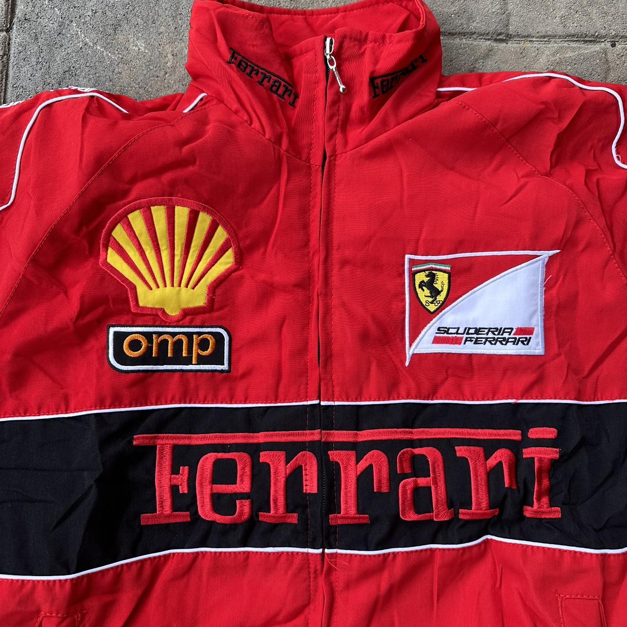 New Ferrari F1 Race Jacket Mens Size M Quilted Lined... - Depop