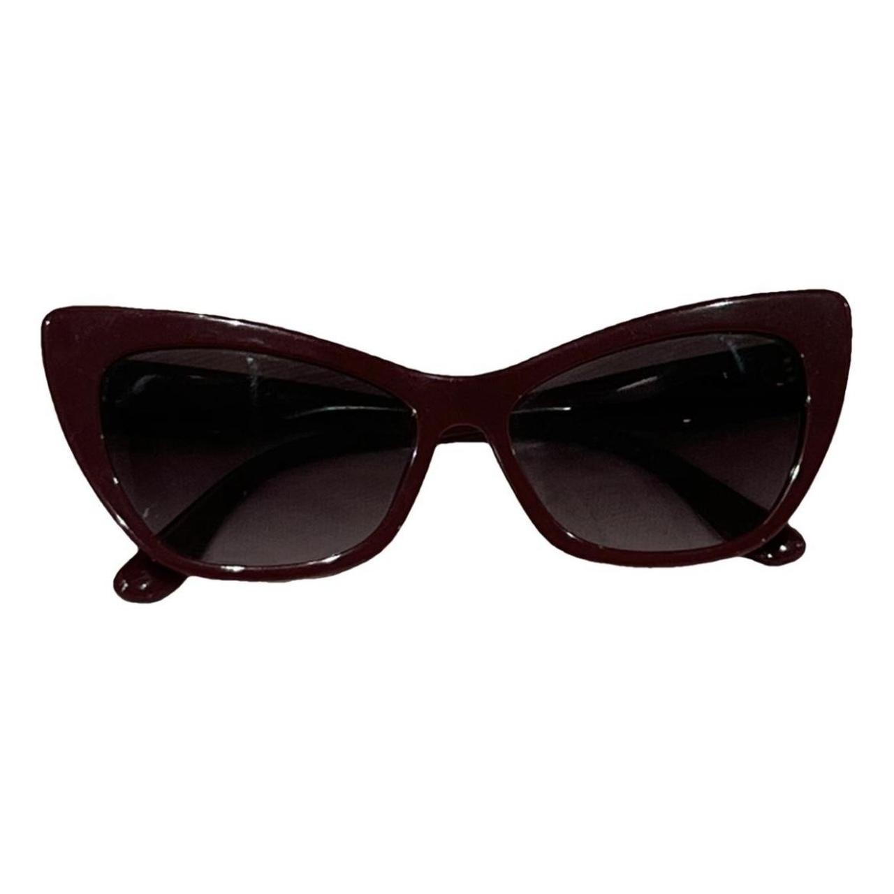 Dolce&gabbana Eyewear Dolce And Gabbana Red Cat Eye Glasses