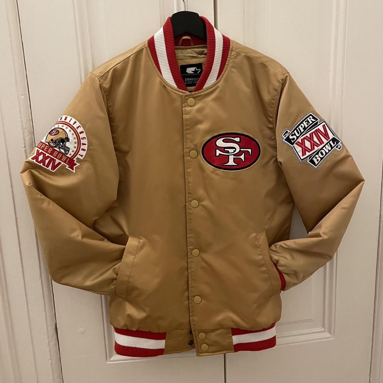 VINTAGE EMBROIDERED 49'ERS PATCH JACKET IN BEAUTIFUL - Depop