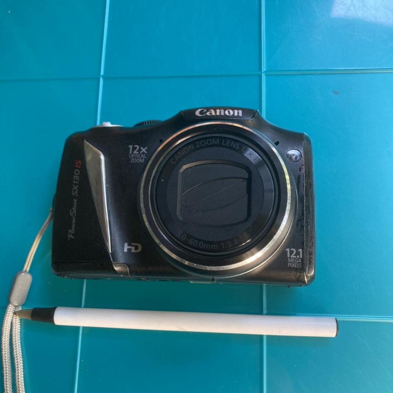 Canon PowerShot SX130 Black Digital Camera & SD Card... Depop