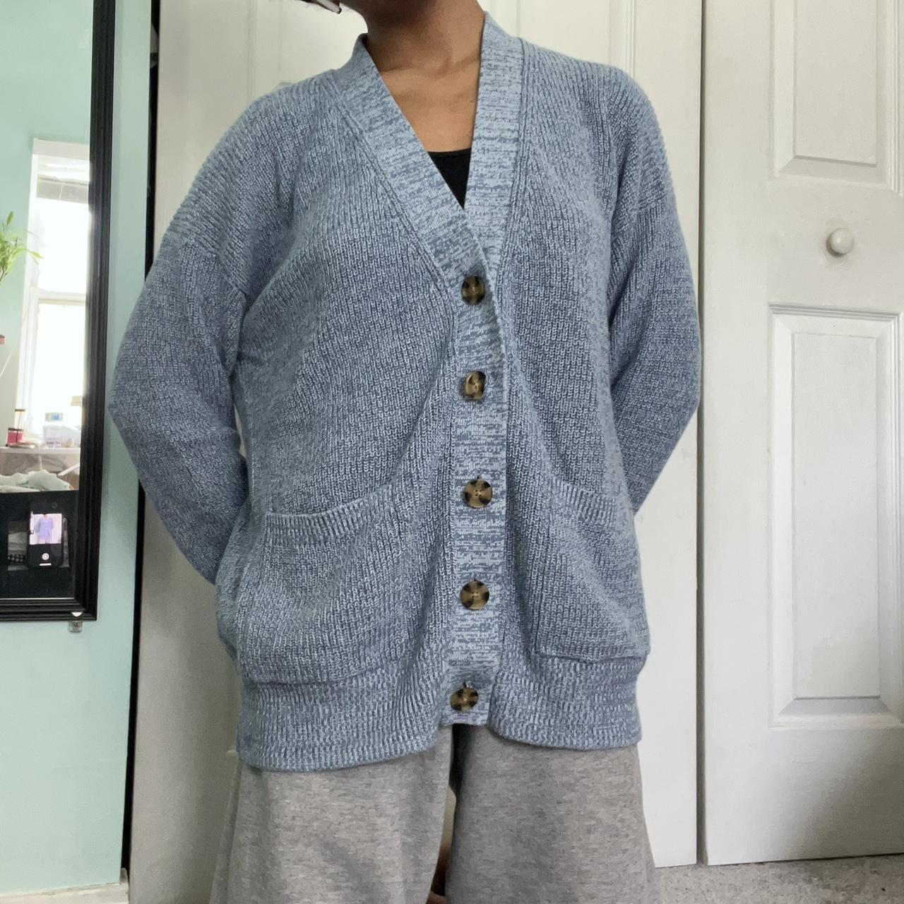 pale blue cardigan🧵🕊 great for a chillier summer... Depop