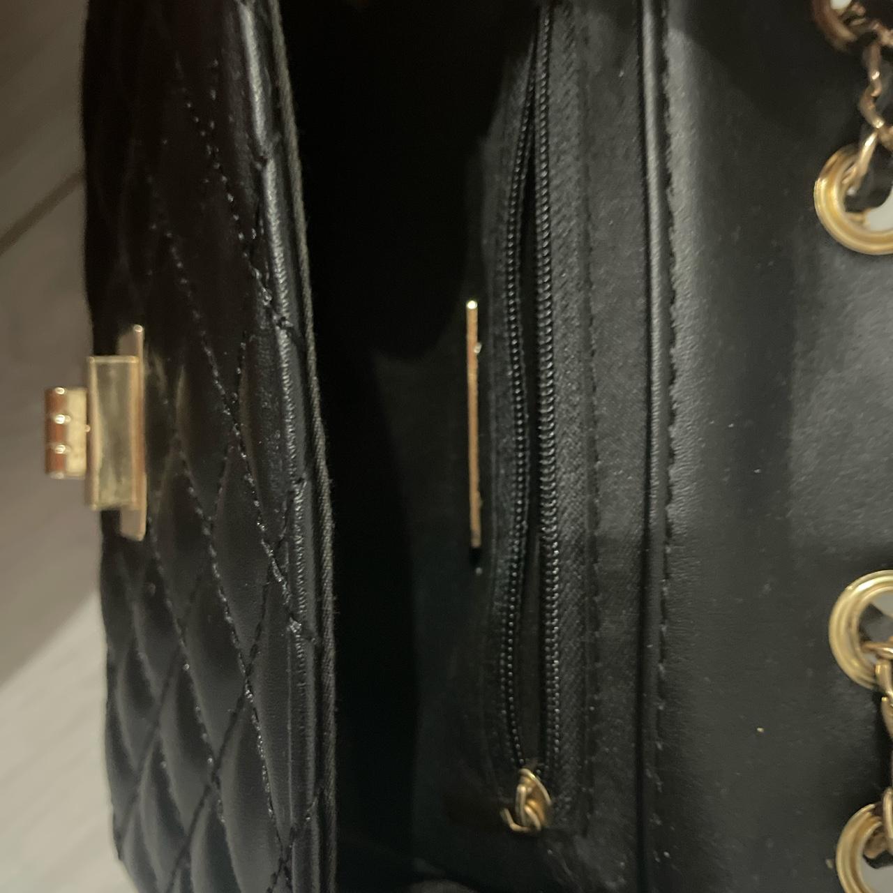 Black mini purse with gold hardware, So cute and can