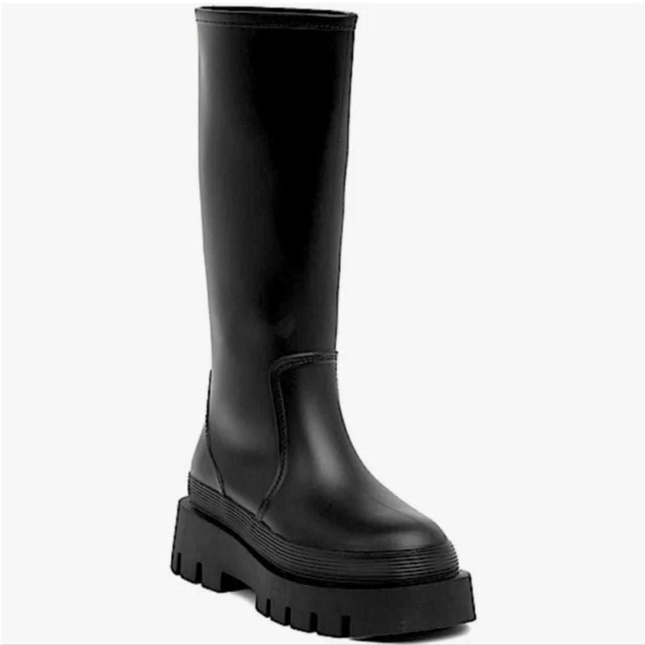 Jeffrey campbell shop black rain boots