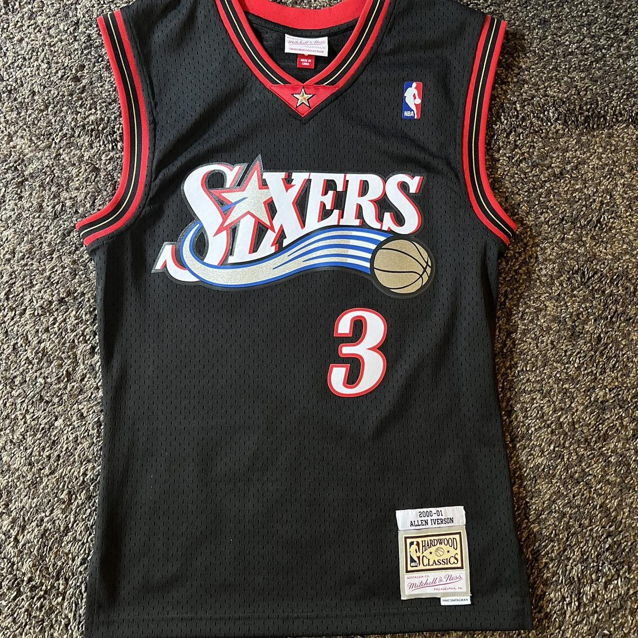 Mitchell & Ness Allen Iverson 76ers Sixers Hardwood... - Depop