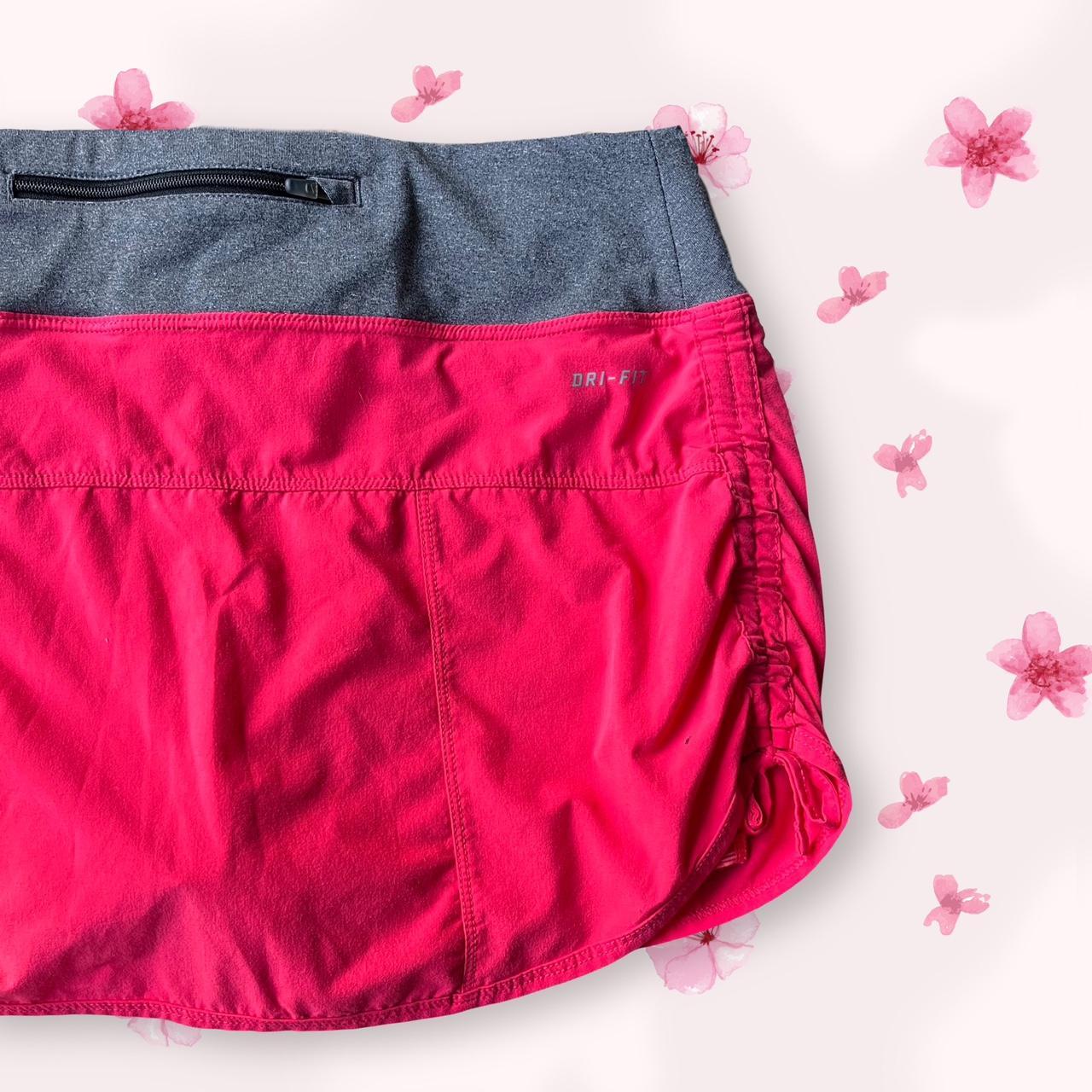 Nike Women's Red and Grey Skirt Depop