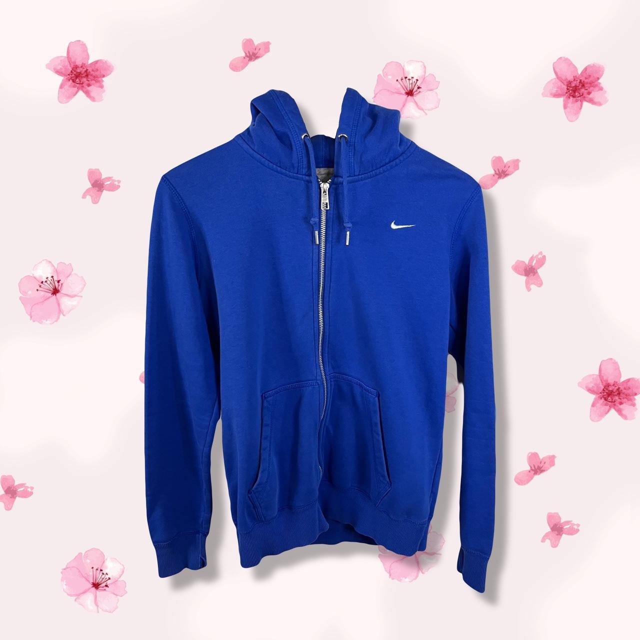 nike blue hoodie zip up
