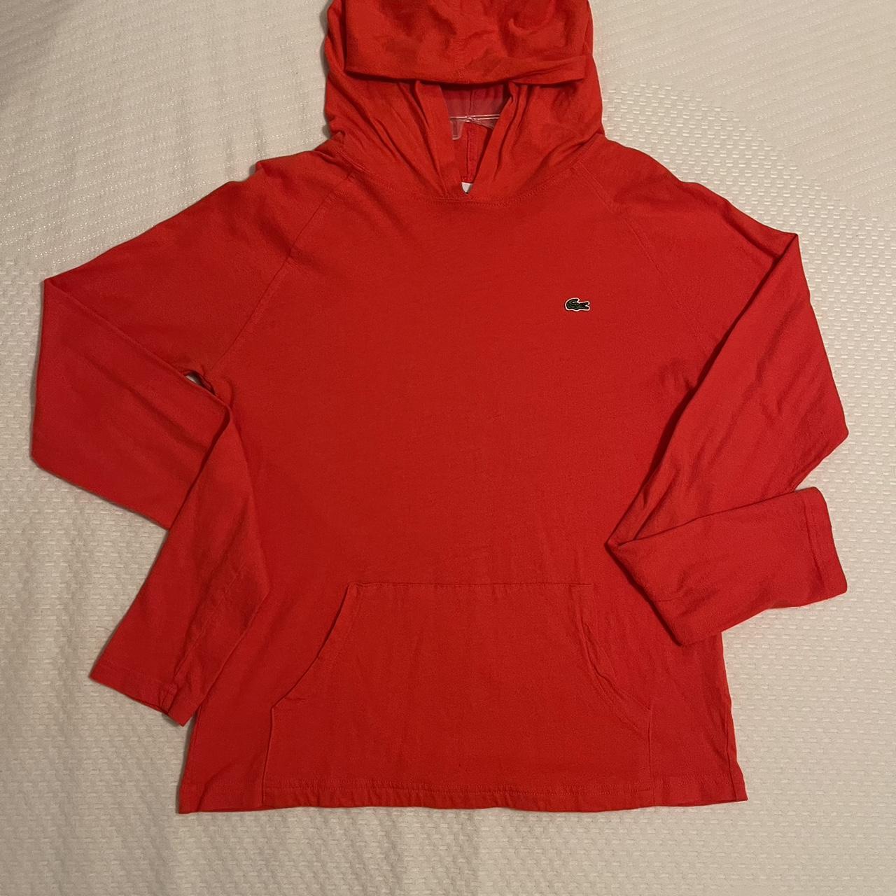 Lacoste Orange Thin Hoodie Pre owned Size 16