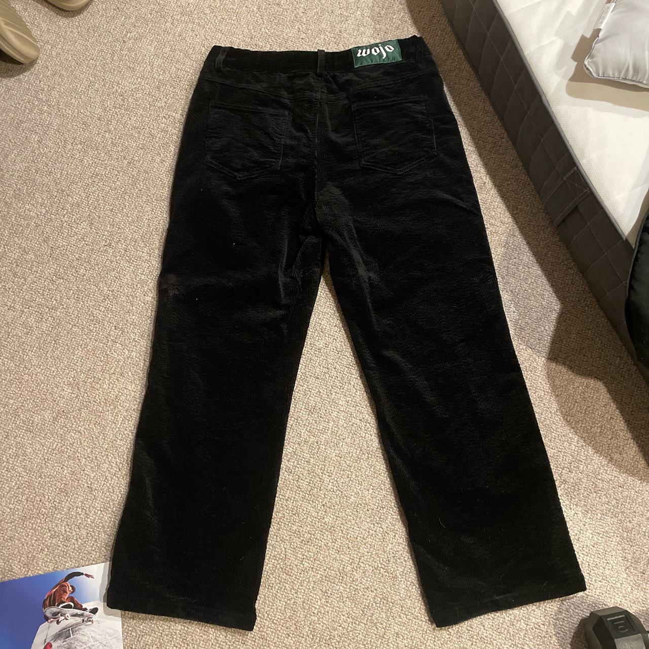 Wojo black baggy corduroy size small Brand new No... Depop