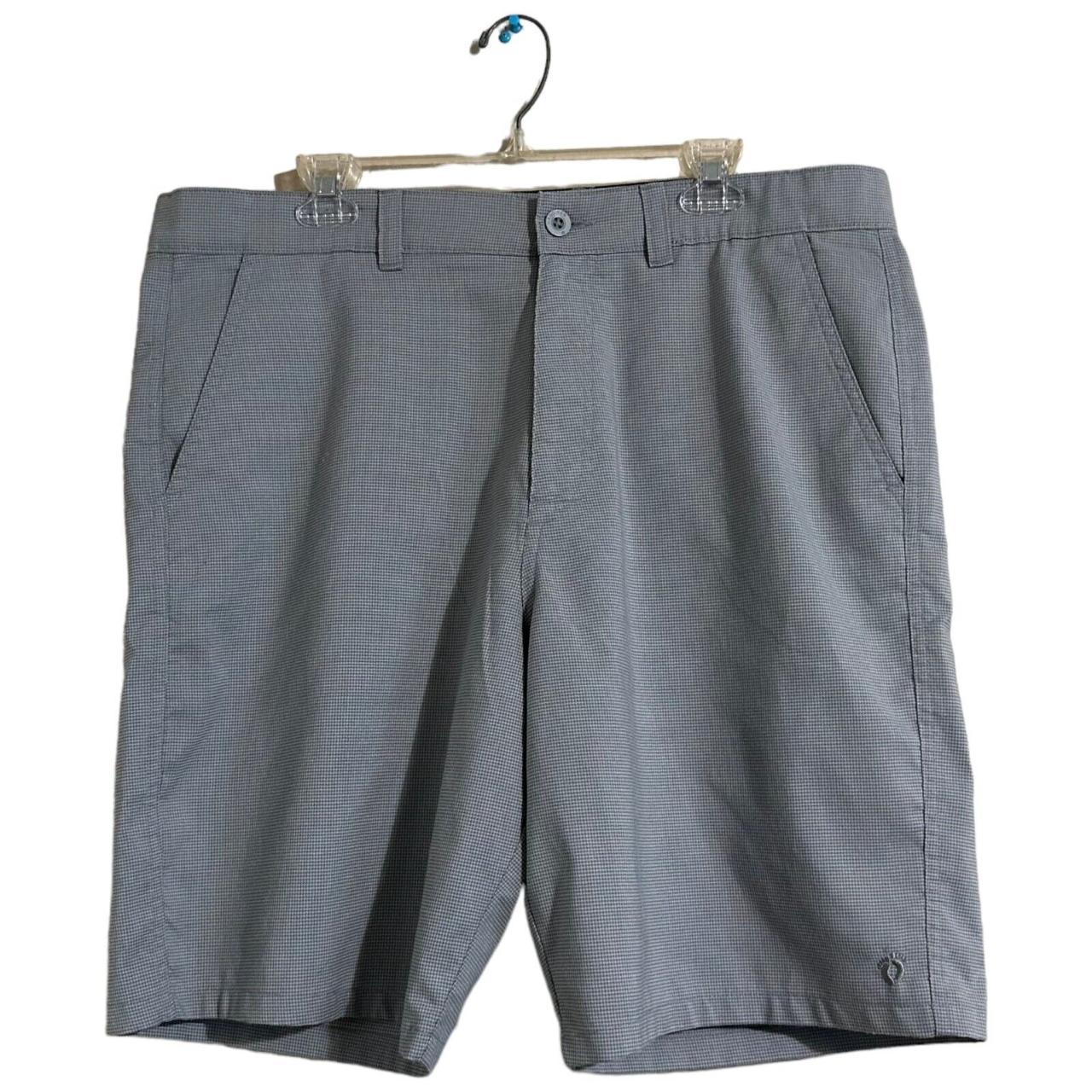 Hang Ten Shorts Mens 38 Gray Chino Flat Front - Depop