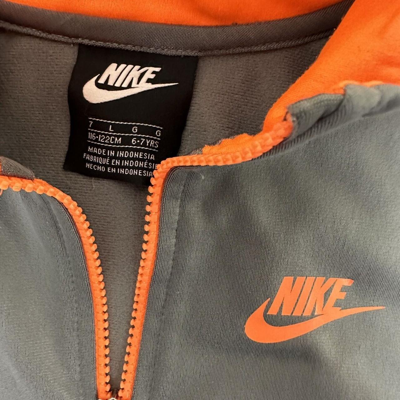 Nike tribute tracksuit grey sales and orange