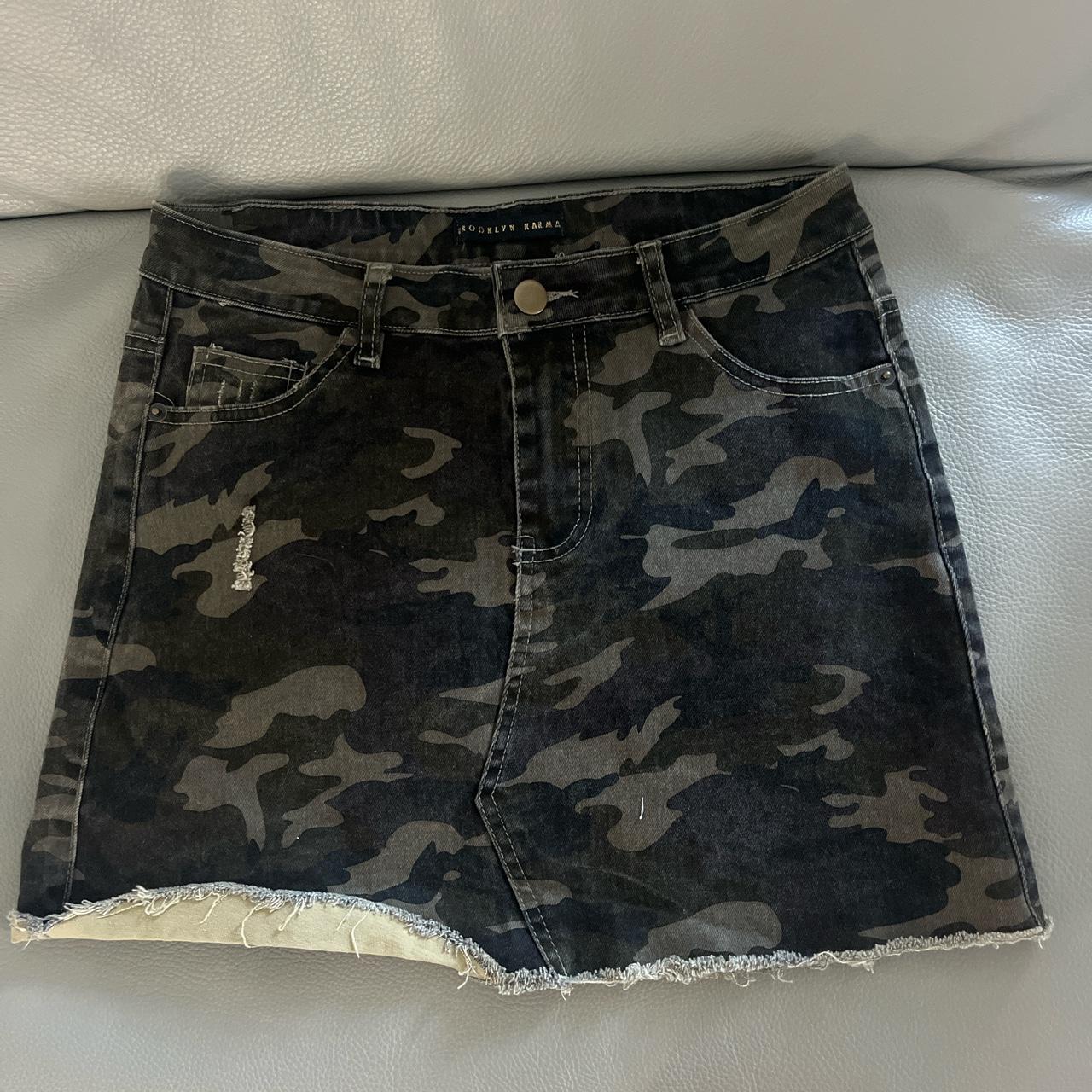 Camo denim skirt clearance primark