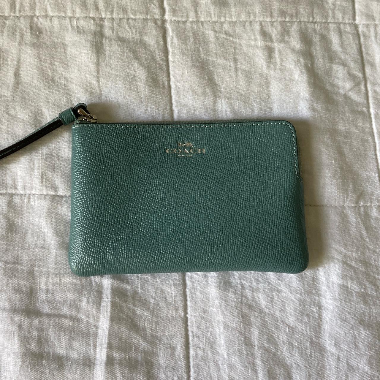 Dark turquoise coach online wallet