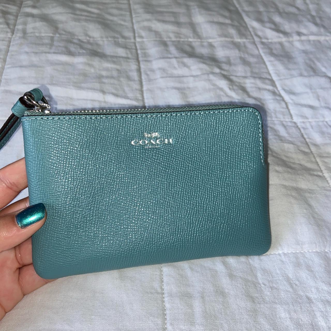 TEAL COACH WALLET great condition! #beachy #coach... - Depop