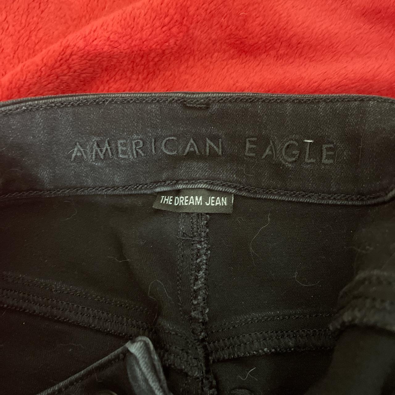 American Eagle black skinny dream jean size 0 - worn - Depop