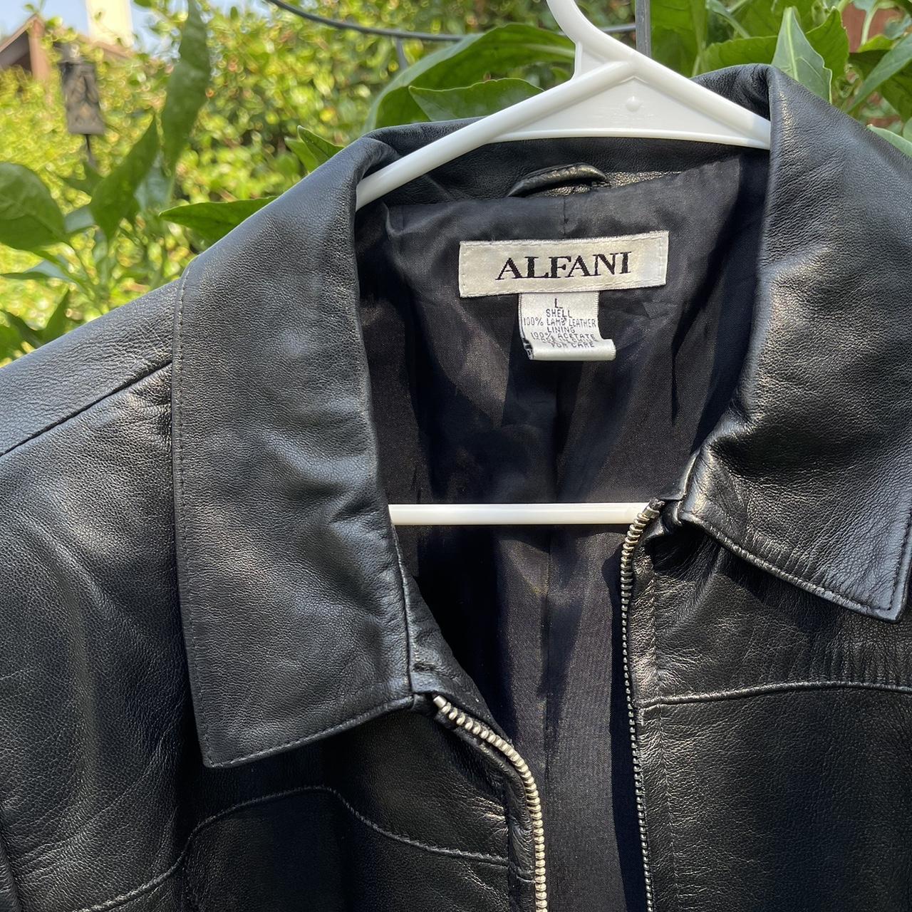 Black Alfani Leather Jacket perfect for fall! A... - Depop