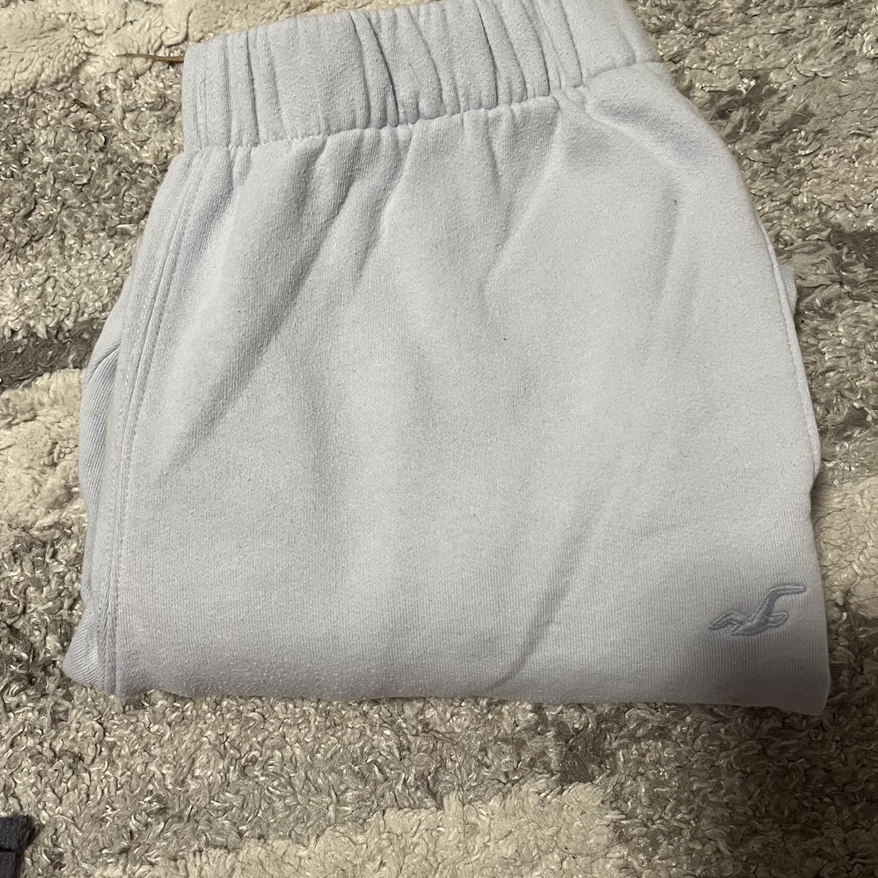 light blue hollister sweats Depop