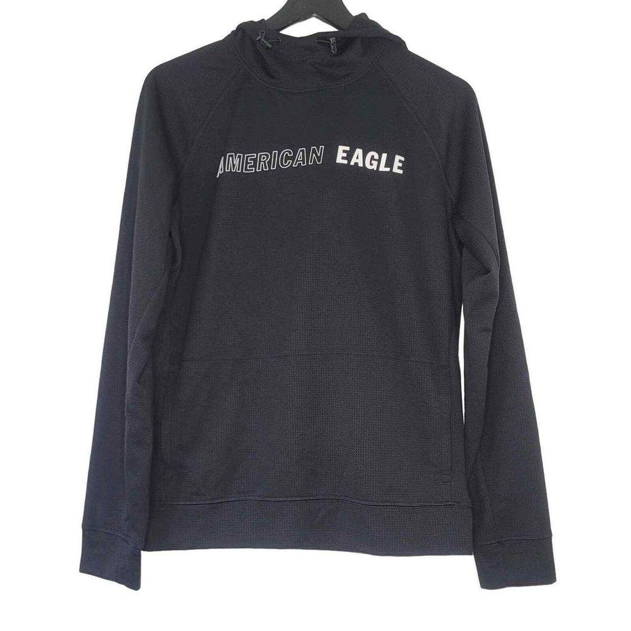 American Eagle Flex Hoodie Sweatshirt Black XS Mens. Depop