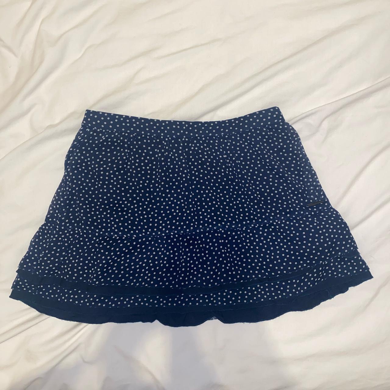 baby polka dot mini skirt, only worn a couple times - Depop