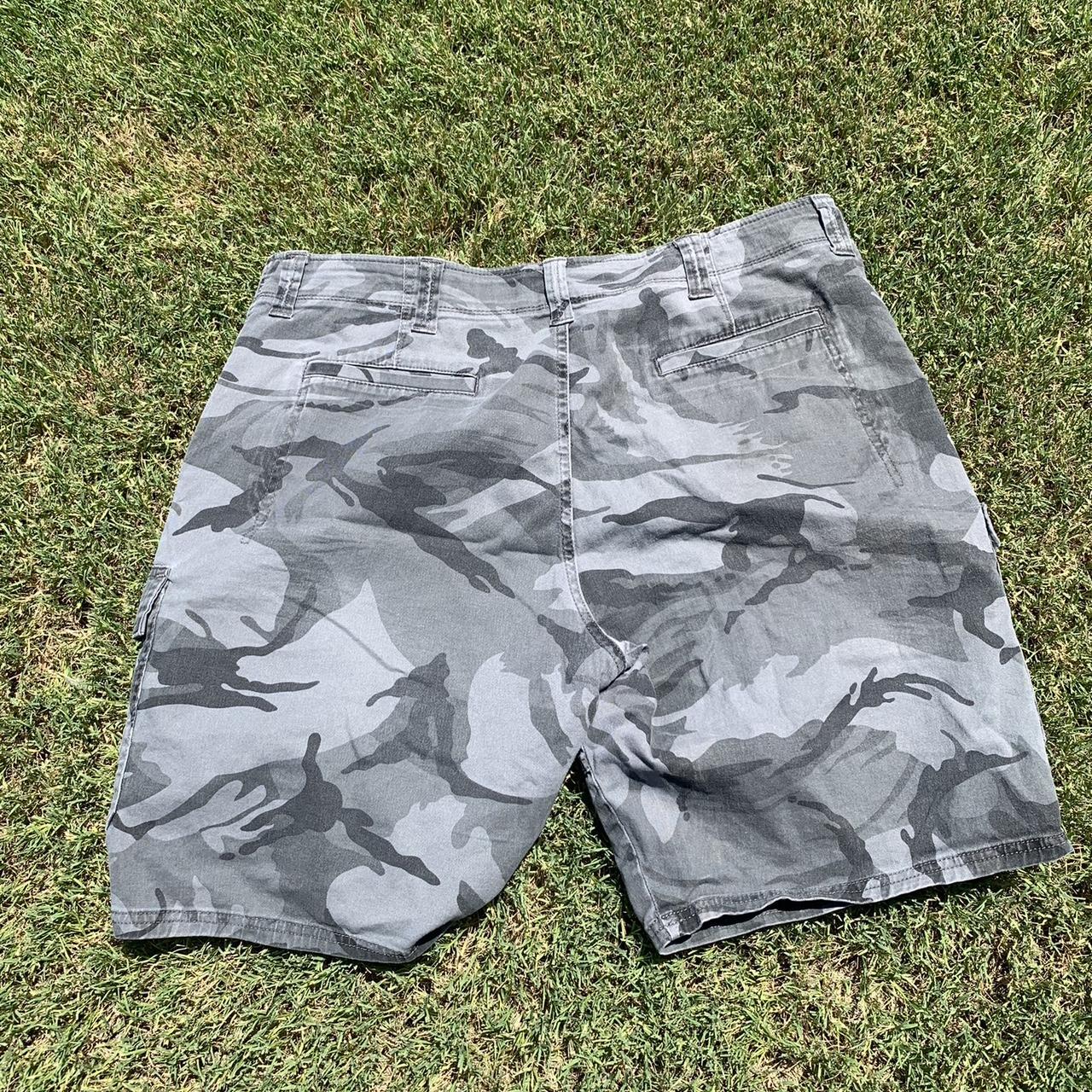 WRANGLER CAMO JORTS slight tear as shown! super... - Depop