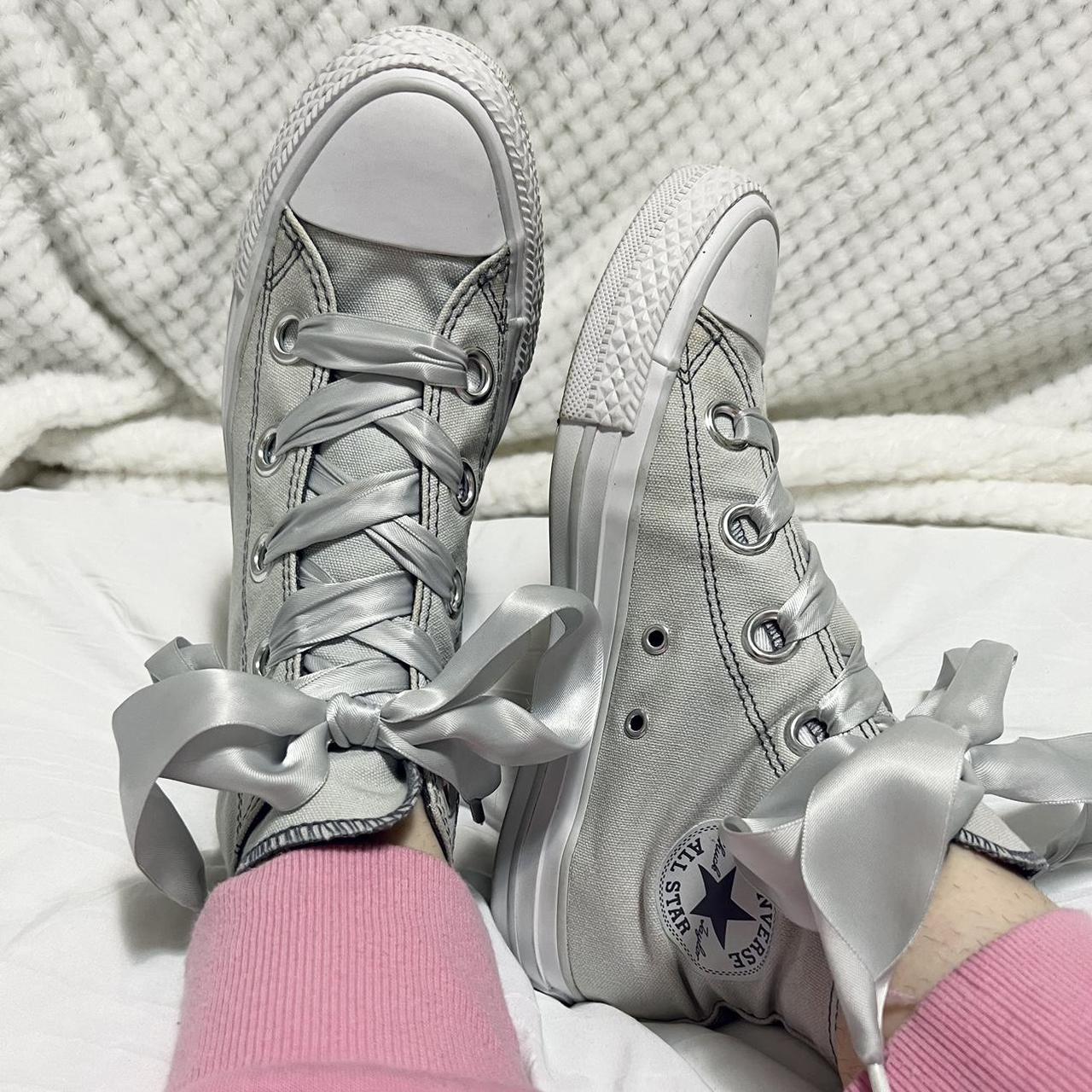 Ladies masculine grey converse trainers