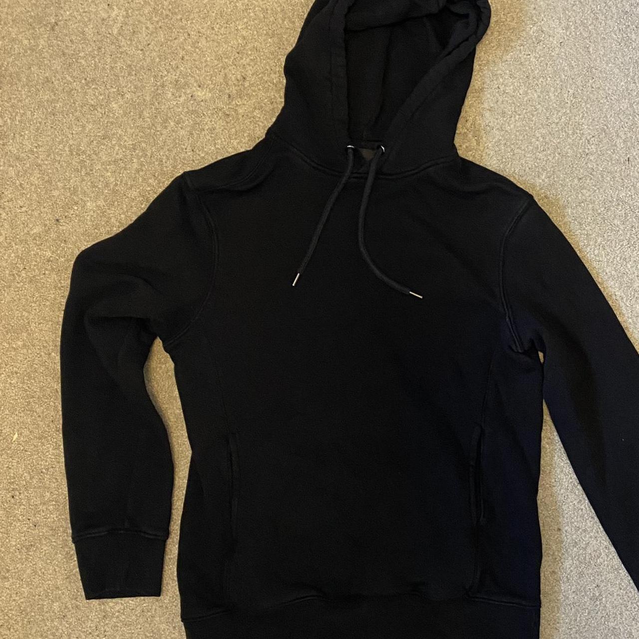 Plain black hoodie h&m best sale