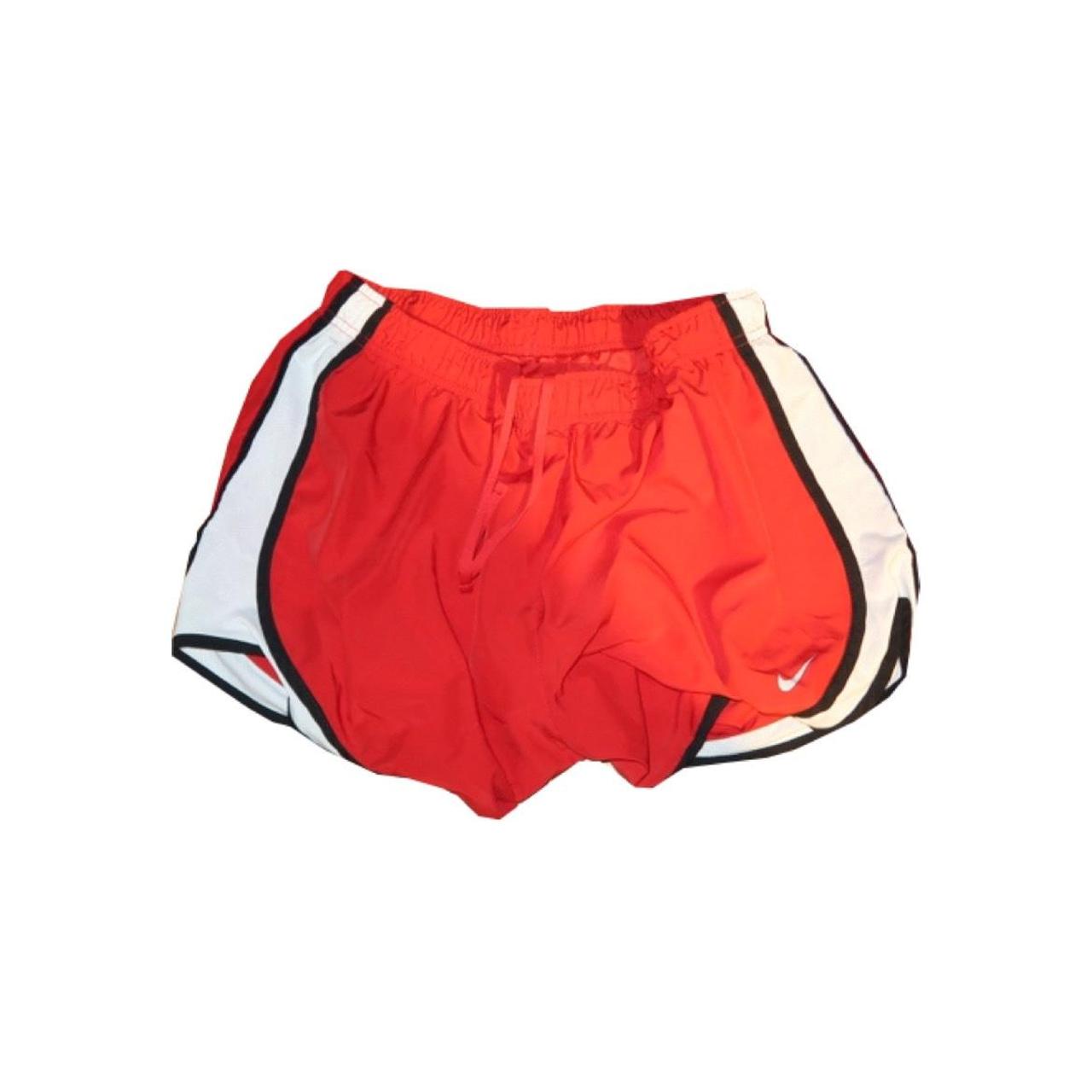 womens nike red shorts
