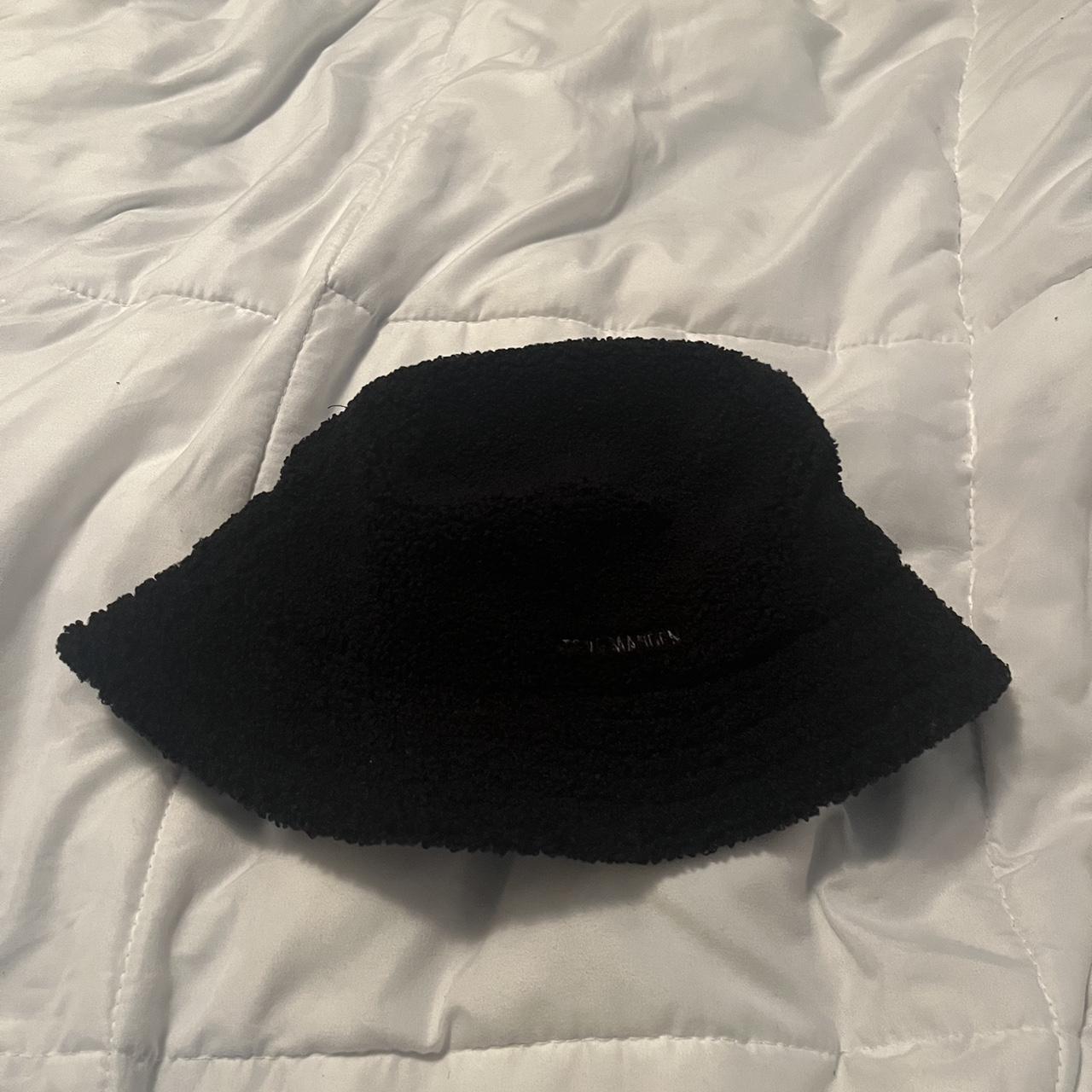 Black fluffy bucket hat I don't know the brand Depop
