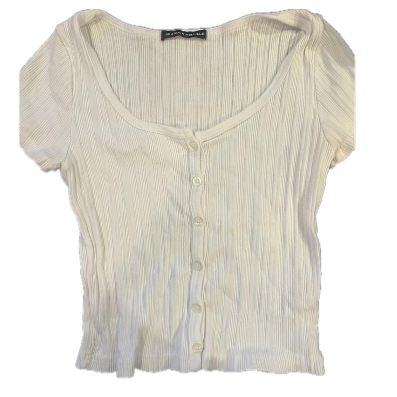 Brandy melville white zelly top ☆ PLEASE CHECK OUT - Depop