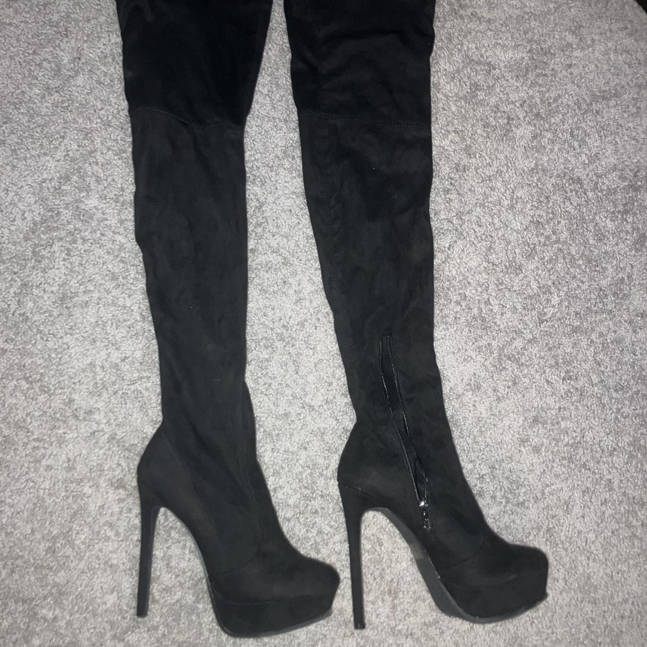 Fashion nova thigh outlet high boots