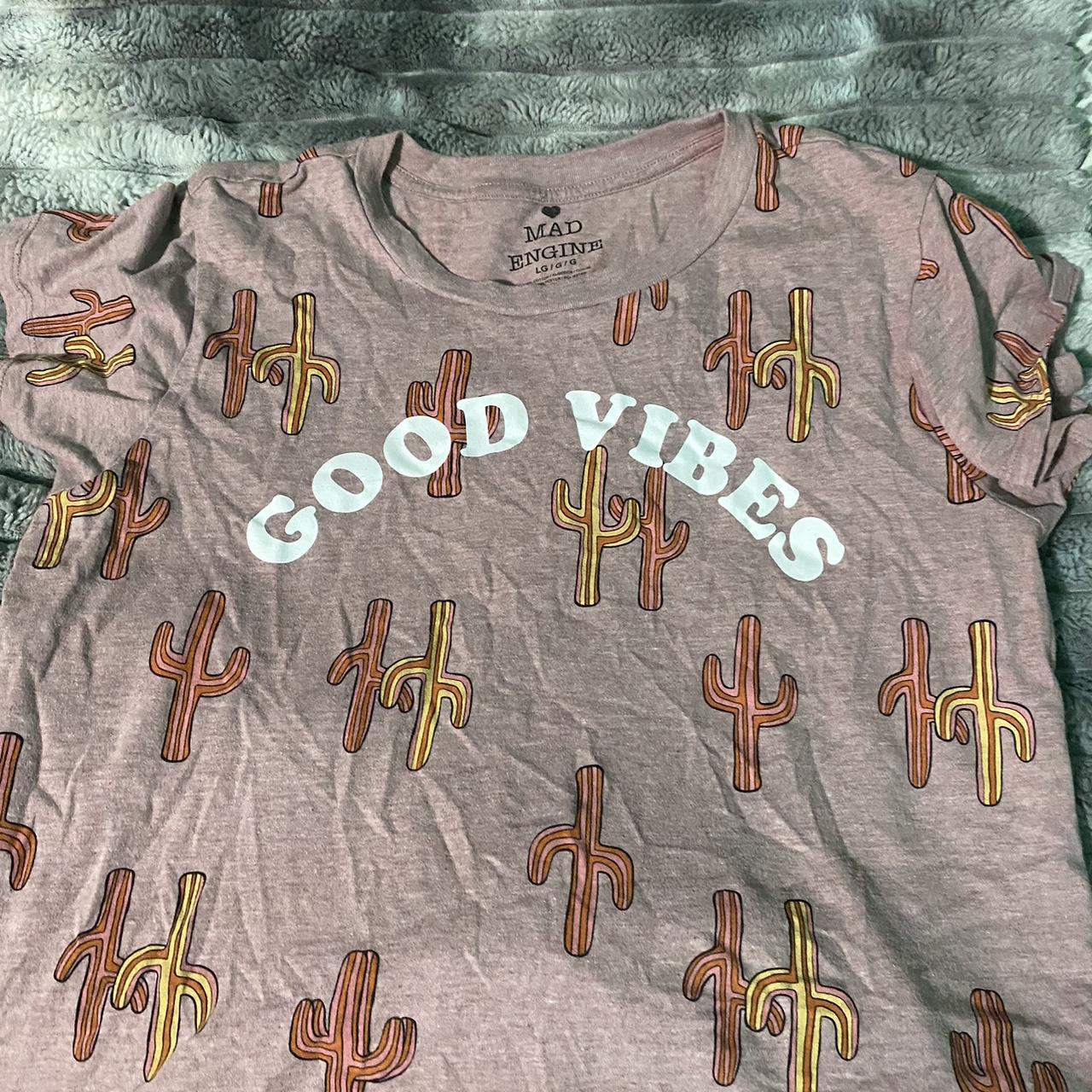 Good Vibes Crop Top Size Large Brand Mad Depop