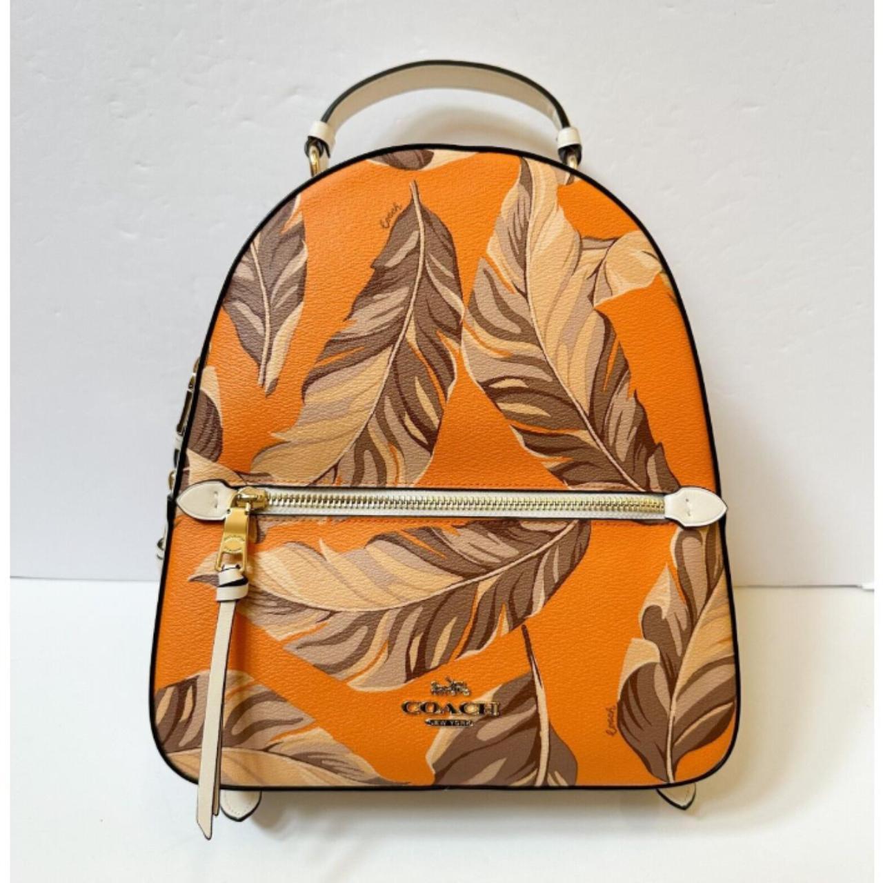 Coach banana 2025 leaf backpack