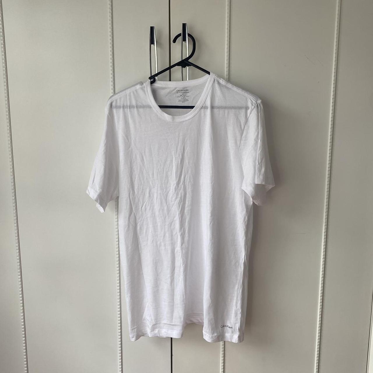 Plain white Calvin Klein tshirt - pack of 3 -... - Depop