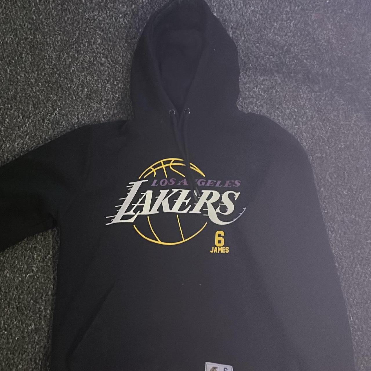 mens black lakers hoodie