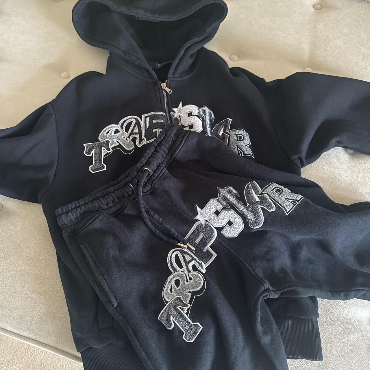 Trapstar tracksuit size xs hoodie and... - Depop