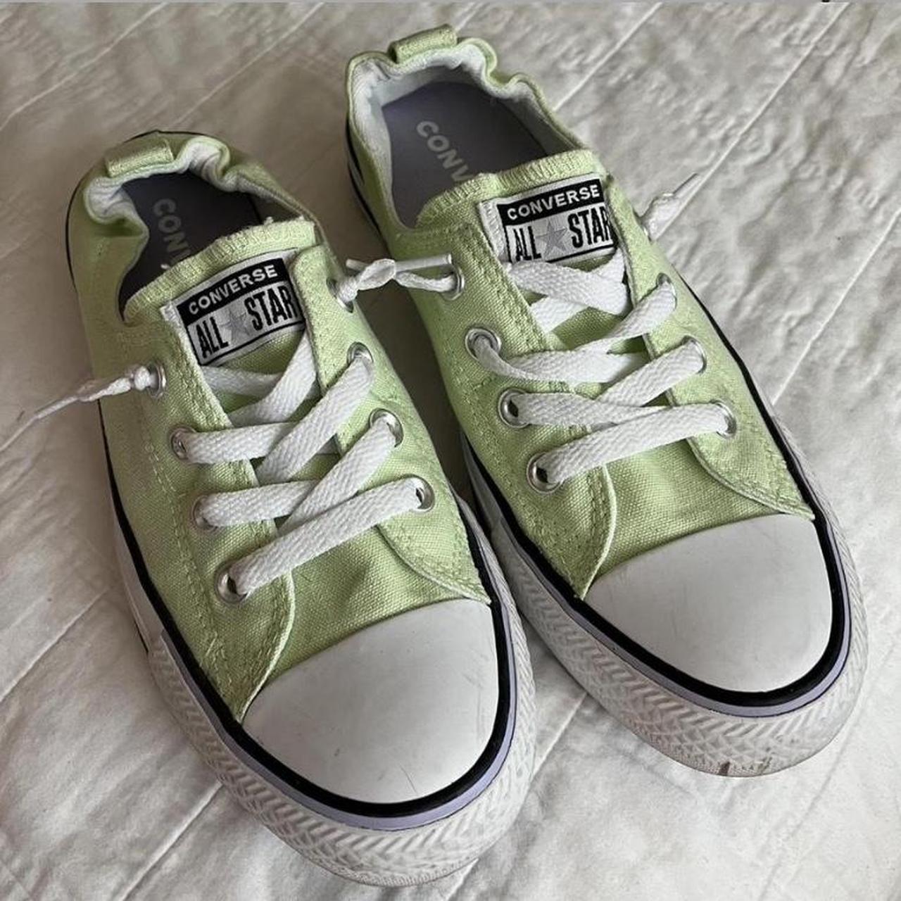 Lime green hotsell converse shoes