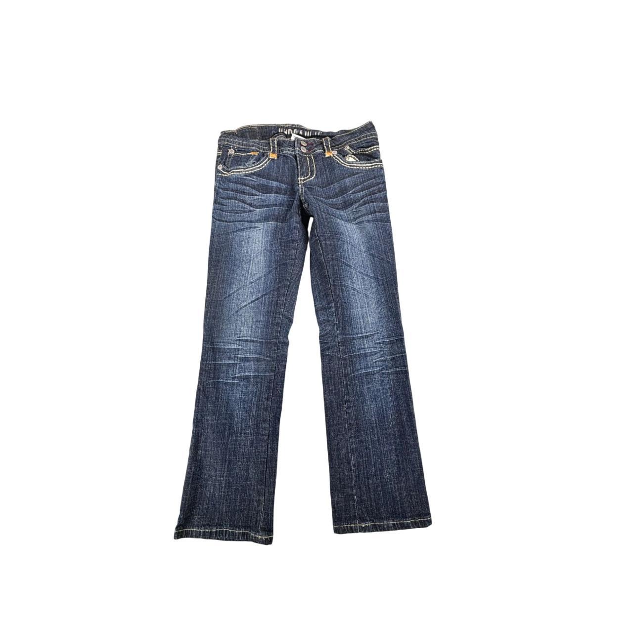 【BOK PLACE】vintage washing semi boot cut denim pt XL Size AXEL Vintage Boot Cut Fit Medium Wash Fashion Denim Jeans