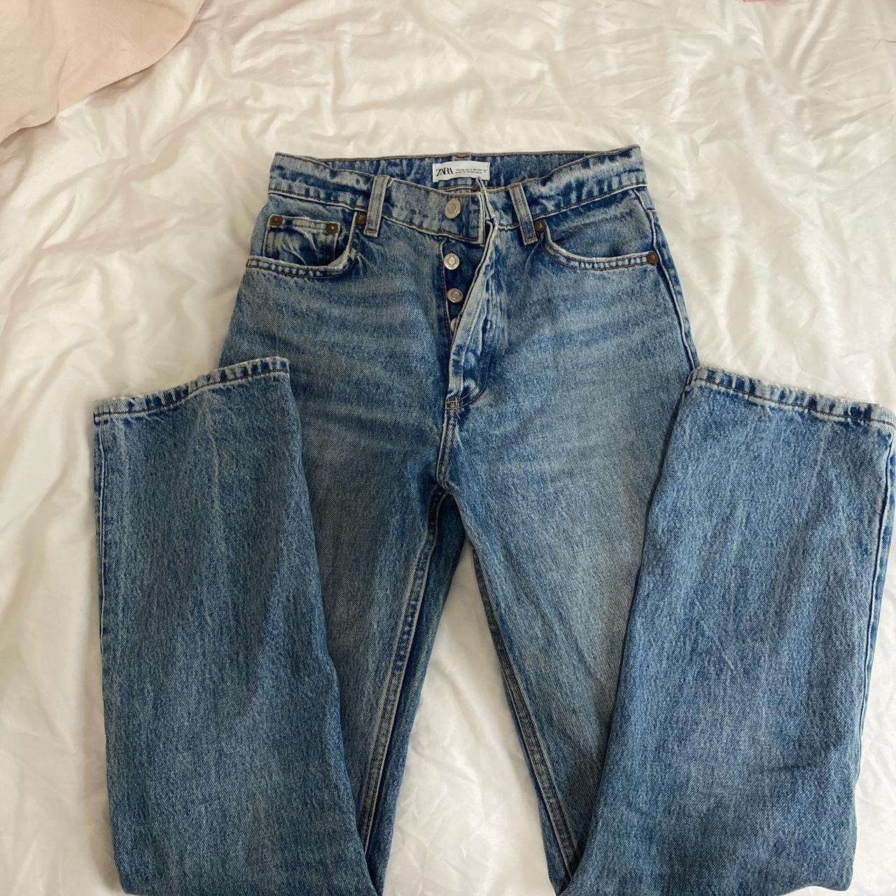 Zara wide leg ish jeans - Depop