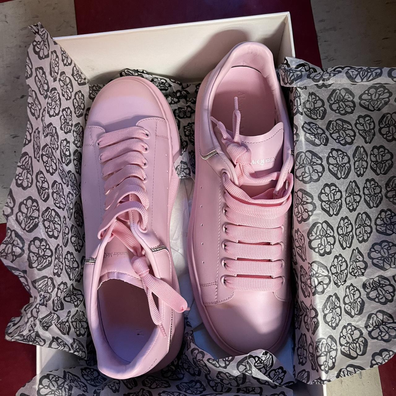 Alexander McQueen Larry Oversized Platform Trainer Sneaker White Neon Pink  37 7 | eBay