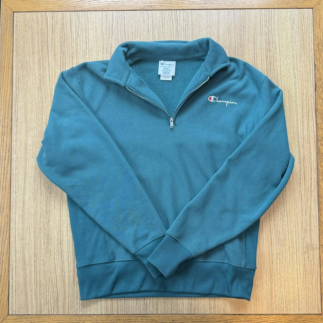 Champion Quarter zip reverse weave, brand new, never... Depop