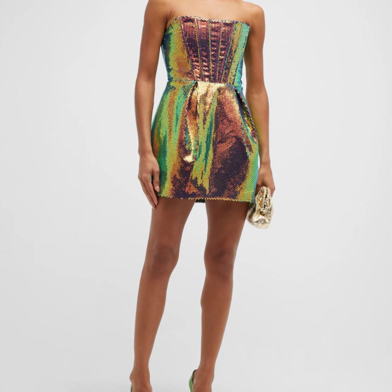 Bronx and Banco Maraya Sequin Corset Mini Dress size... - Depop