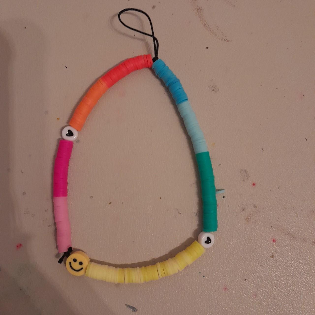 Clay bead phone charm - Depop