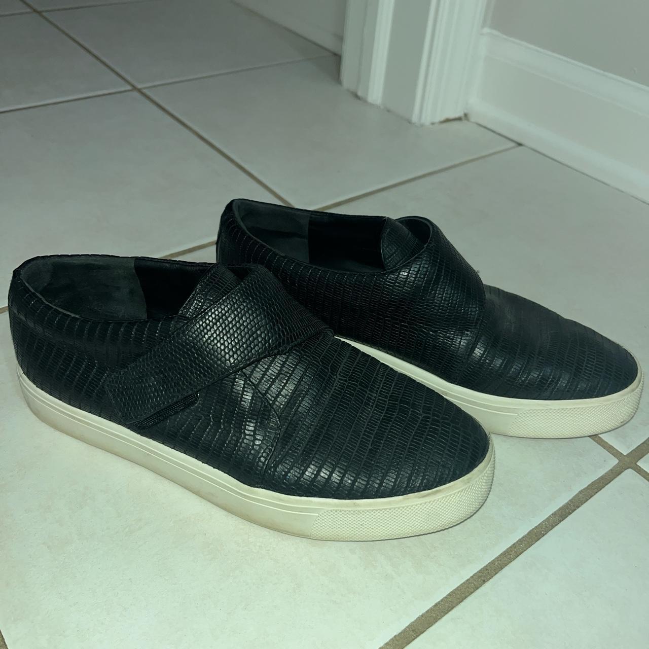 Vince snakeskin discount slip on sneakers