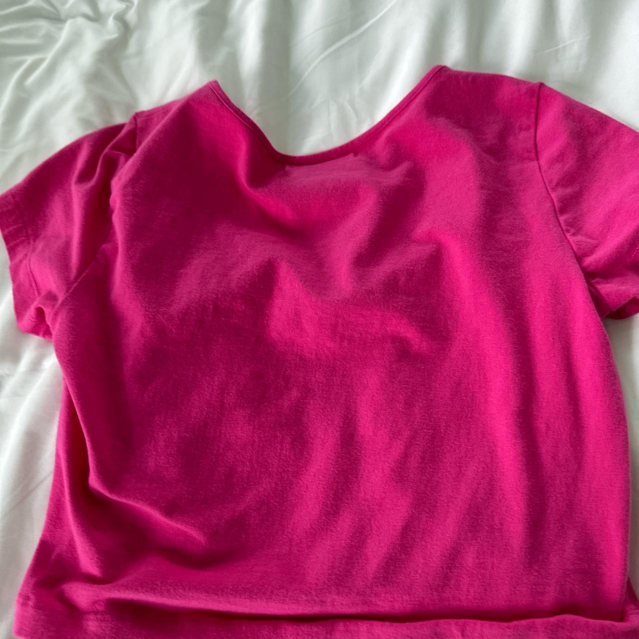 Tenanda hot pink crop top never worn no tags size... - Depop