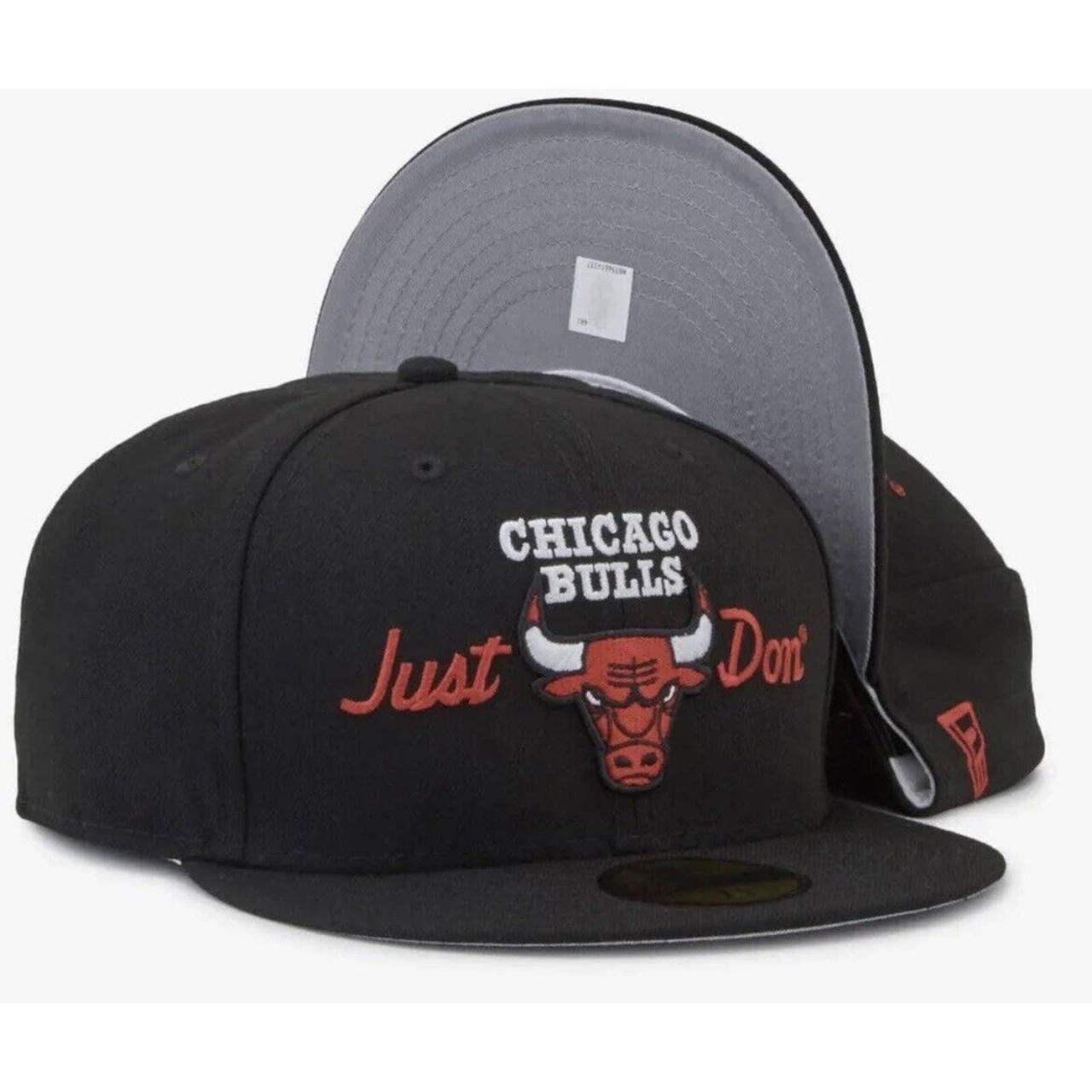 New Era X Just Don Chicago Bulls 59FIFTY Fitted Hat... - Depop