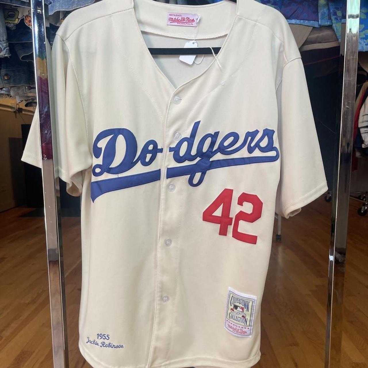 1955 Jackie Robinson Brooklyn Dodgers Mitchell And Ness MLB Jersey