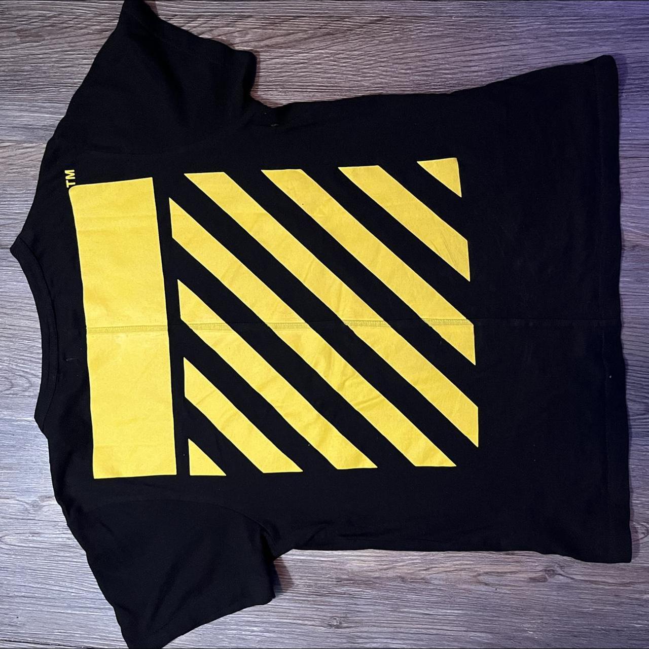 Off white shirt black yellow hotsell