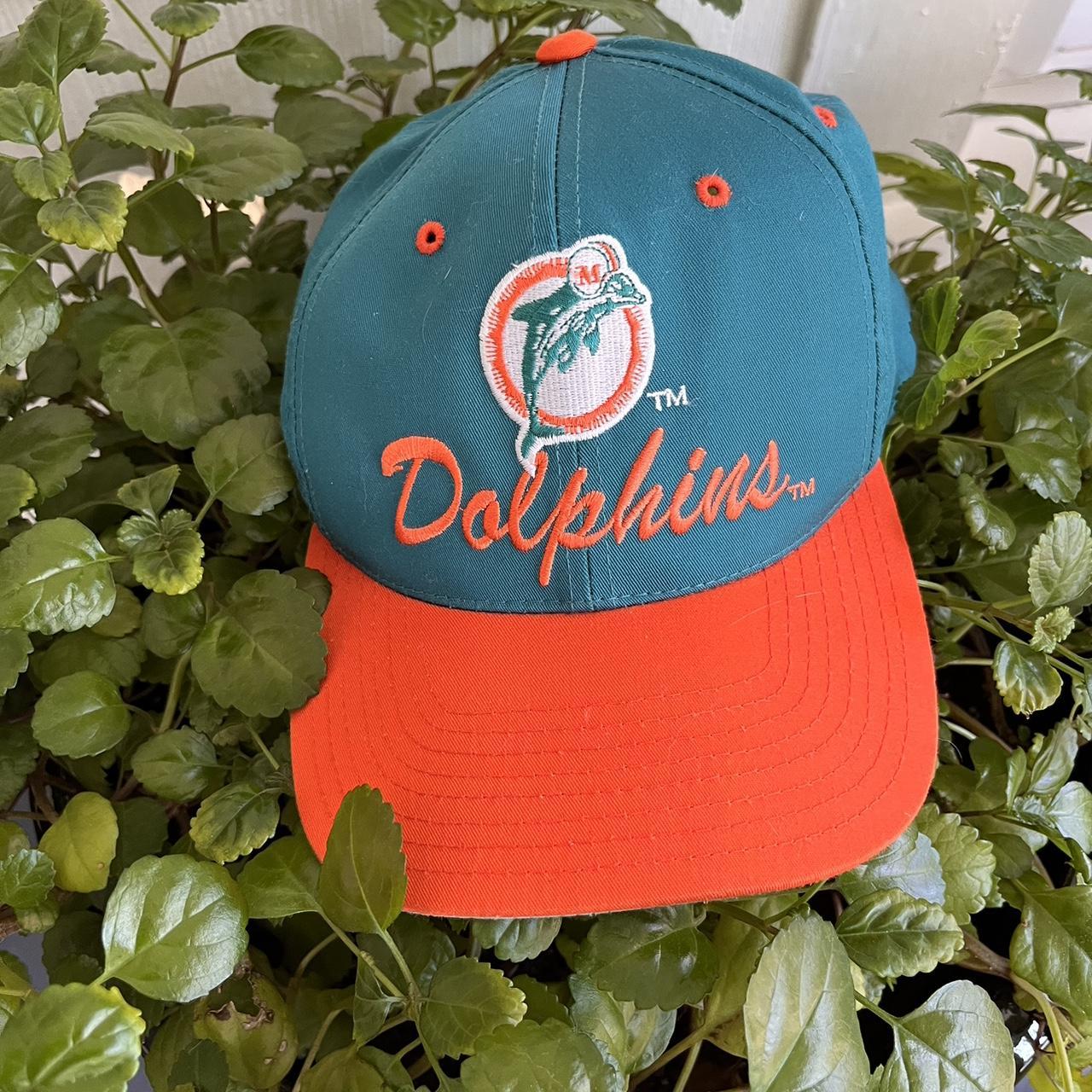 NFL Retro Amcap Miami Dolphins 90s Trucker Hat - Depop