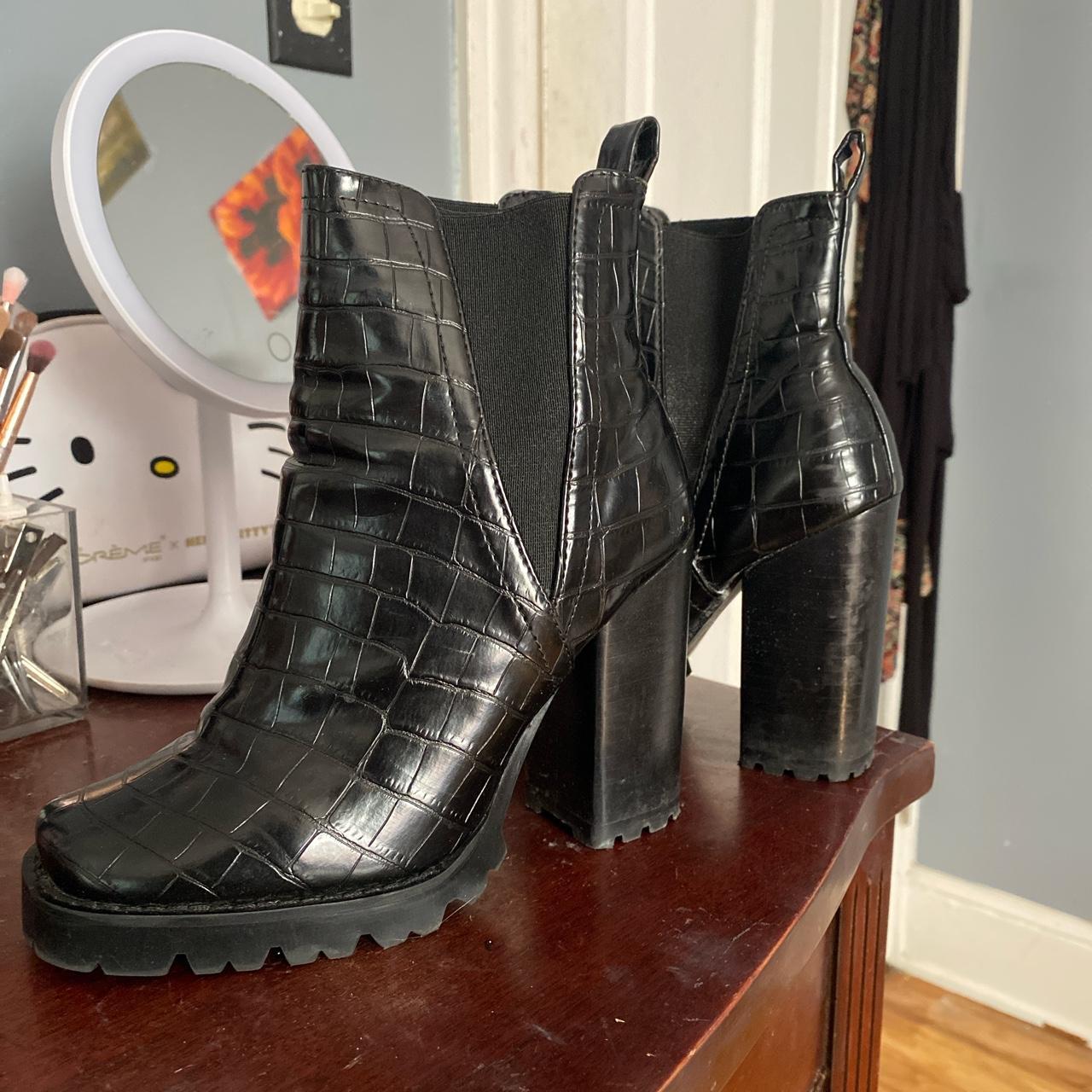 Steve madden crocodile boots hot sale