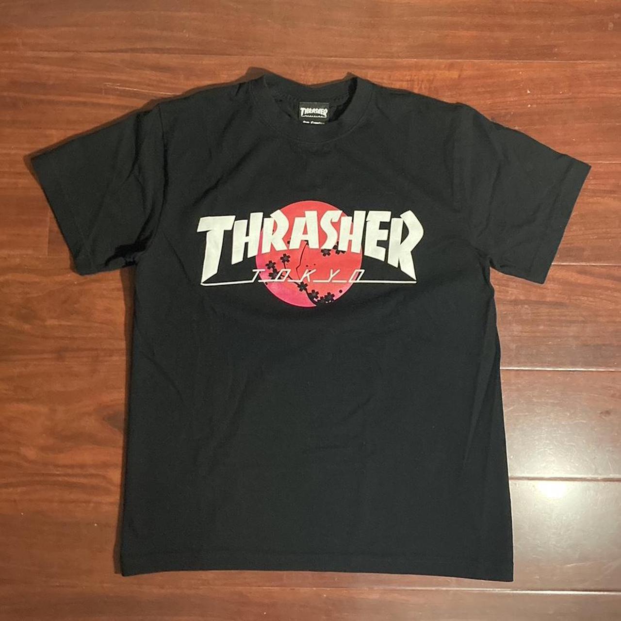 Thrasher　Tシャツ（Thrasherステッカー付）　【M】 THRASHER Big and Tall Crewneck Short Sleeve T-Shirt